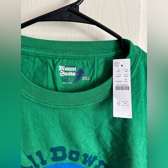 NWT MENS JCREW MOUNT SNOW GRAPHIC T-SHIRT (MADE IN USA) - Picture 3 of 3